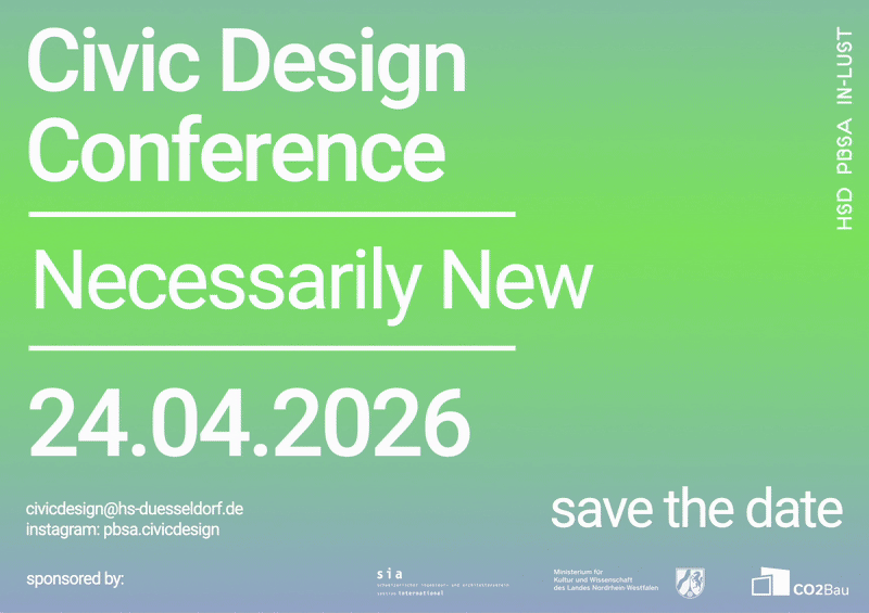 Save the Date Grafik Civic Design Conference 24.04.2026